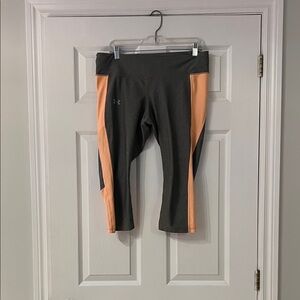 Under Armour Gray and Peach Leggings
